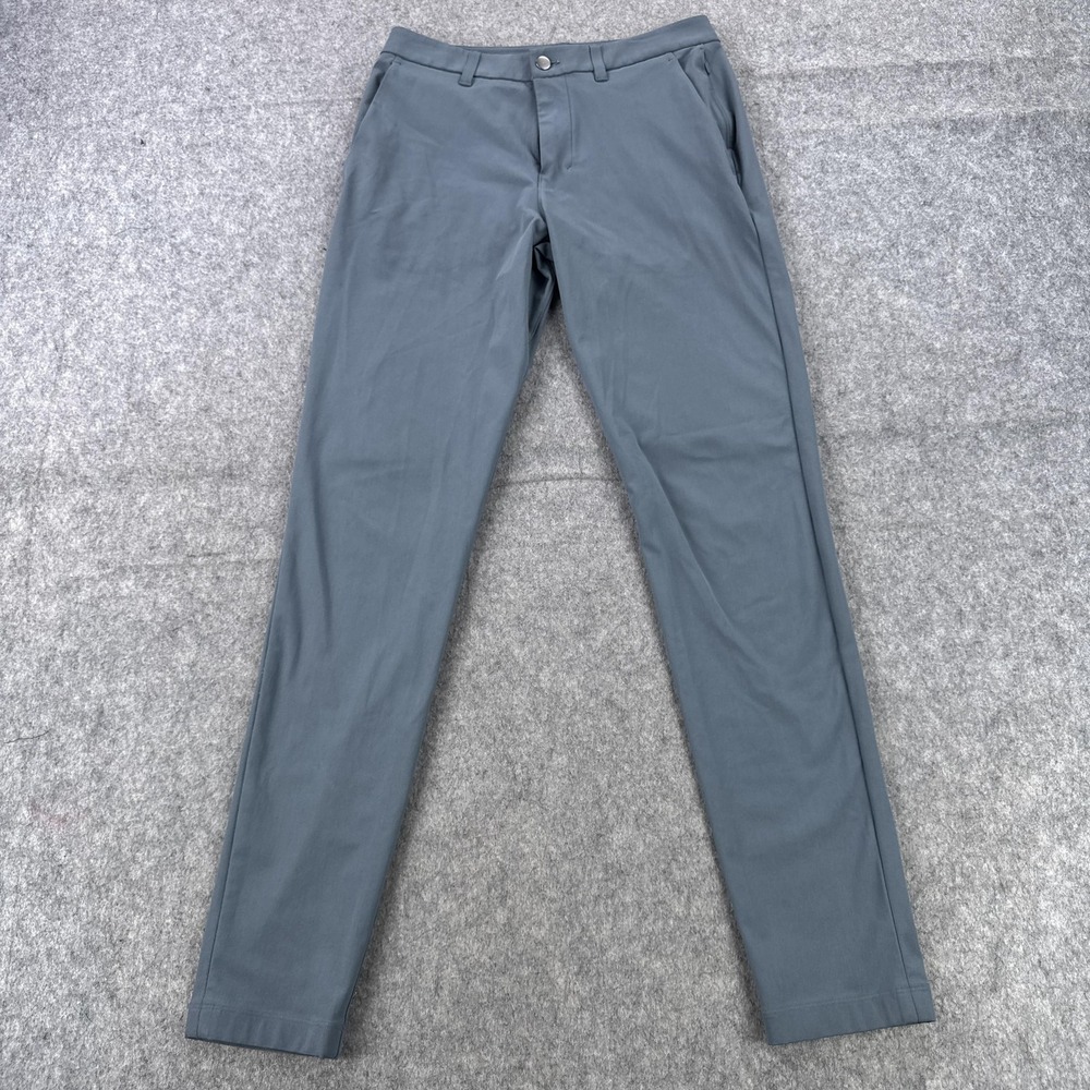 Lululemon ABC Pants Mens 29x31 Gray Stretch Chino Slim Fit LM5AQZS